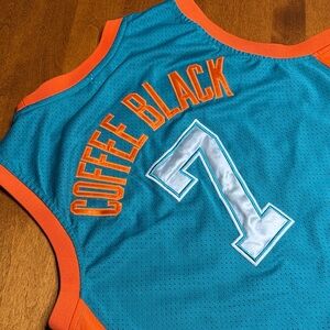 Fruit Tropics Coffee Black #7 Semi Pro Movie Basketball Jersey Mens Large